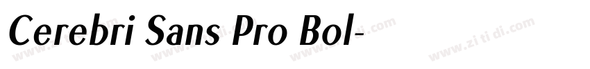 Cerebri Sans Pro Bol字体转换